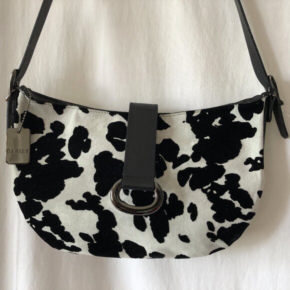 Danier Animal Print Suede Bag - Picture 3 of 7